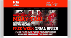 Desktop Screenshot of msastockportmuaythai.com