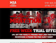 Tablet Screenshot of msastockportmuaythai.com